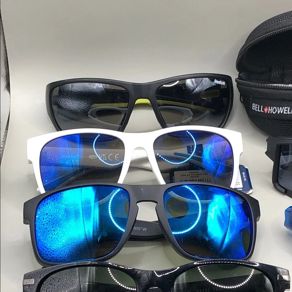 Bundle 12 sporty outdoors casual sport men's sunglasses variety of brands style
